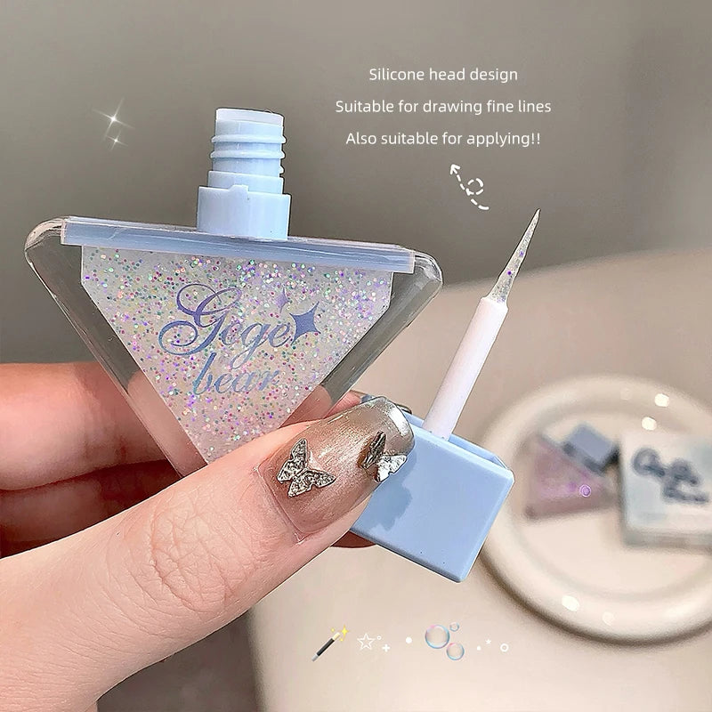 Gege Bear Glazed Eyeshadow Liquid Pearlescent Glitter Brightens Qme