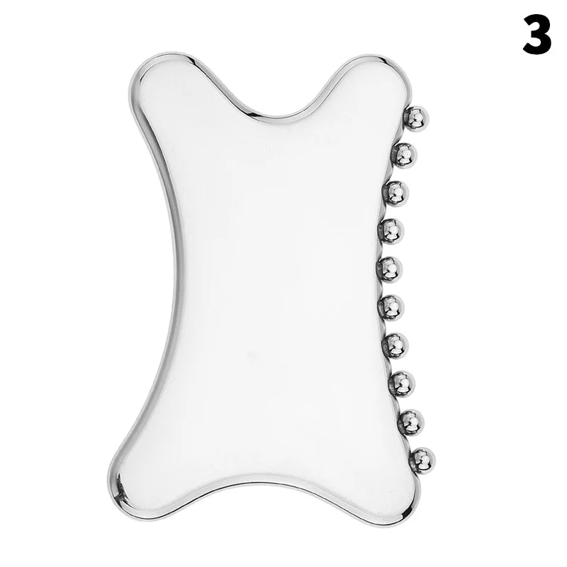 Stainless Steel Gua Sha Facial Tool Acupuncture Point Massage Eye Qme 3