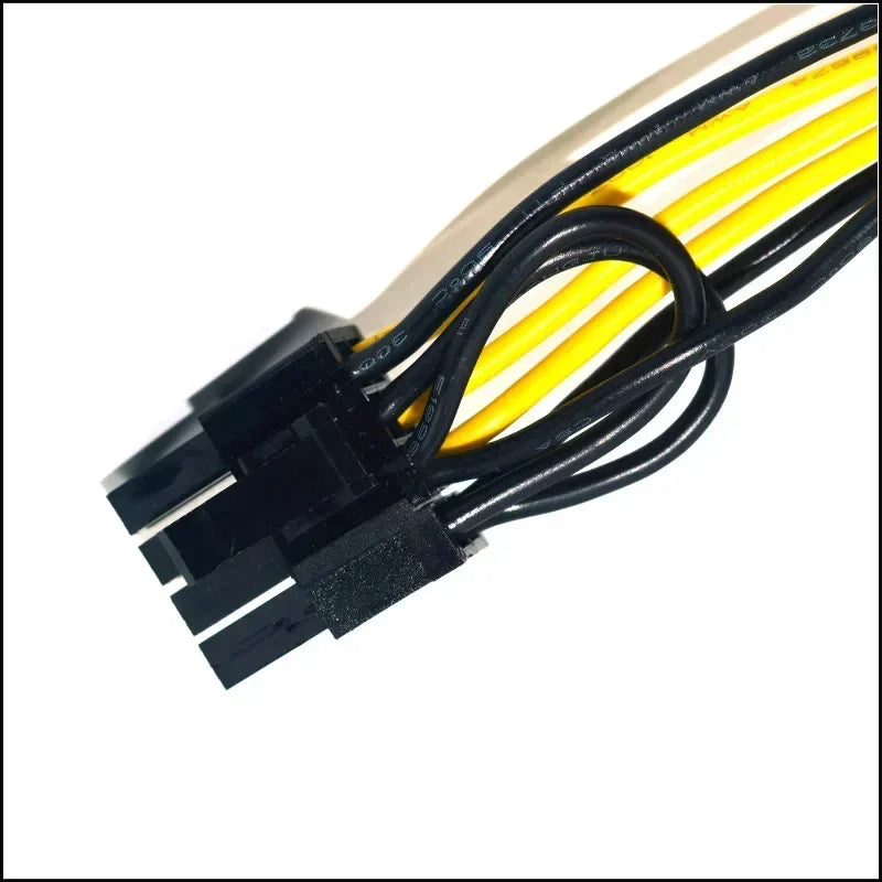 High Quality 6 Pin To 8 Pin (6 + 2) PCI-E GPU Power Cable 50cm For Graphics Cards Mijnbouw Hp Server Breakout Board Qme