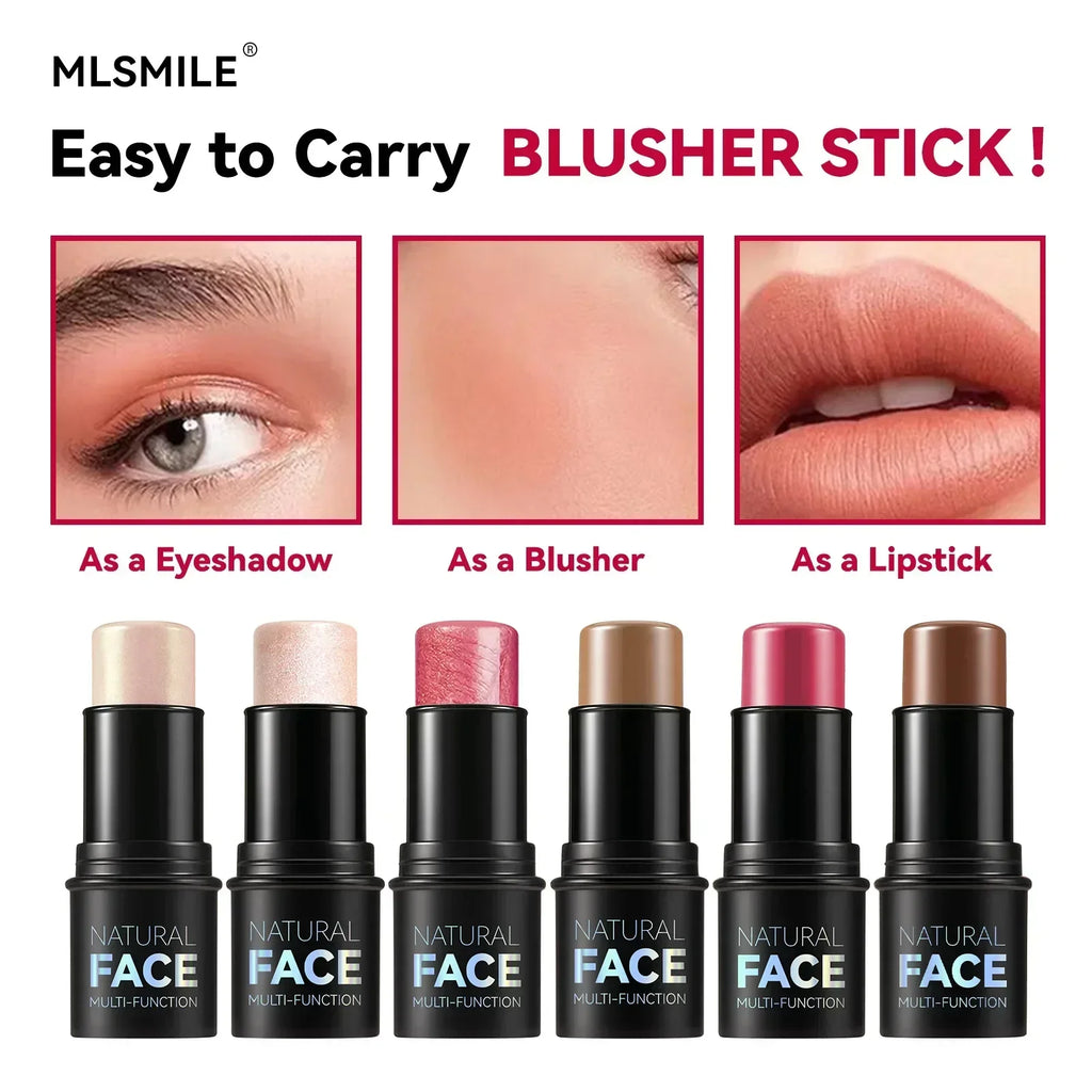 Makeup Face Contouring Bronzer Stick Multifunctional Highlighter Qme