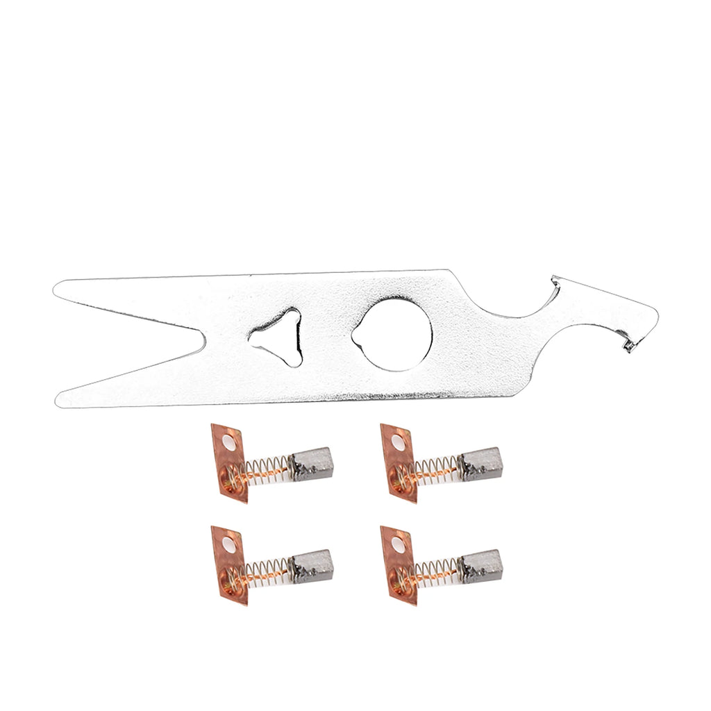 Nail Drill Handpiece Carbon Brush 2 Pairs Carbon Brush Wrench Set Nail Drill Handpiece Accessory Replacement Part Carbon Brush Qme