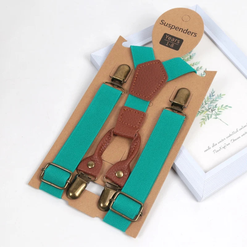 New Suspenders for Children Pants Apparel Kids Suspender Boys Girls Shirt Dress Wedding Party Clip-on Adjustable Y-back Braces Qme A-10