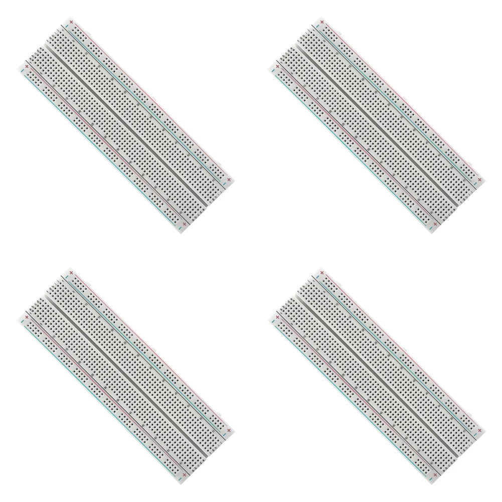 Breadboard 830 Point Circuit Boards Solderless Universal Experiment Boards Spliceable for Circuit Assembly and Commissioning Qme 4PCS