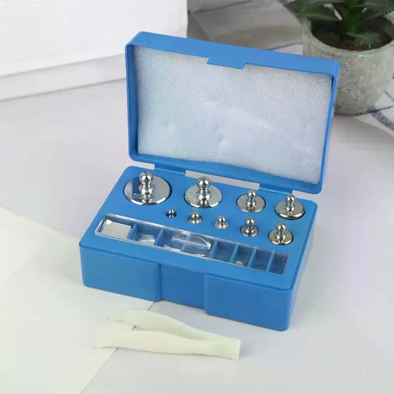 17Pcs 10mg-100g Precision Digital Scale Calibration Weight Set Weighting Tools 100g 50g 20g 10g 5g 2g 1g 1000mg Tablet Code Qme