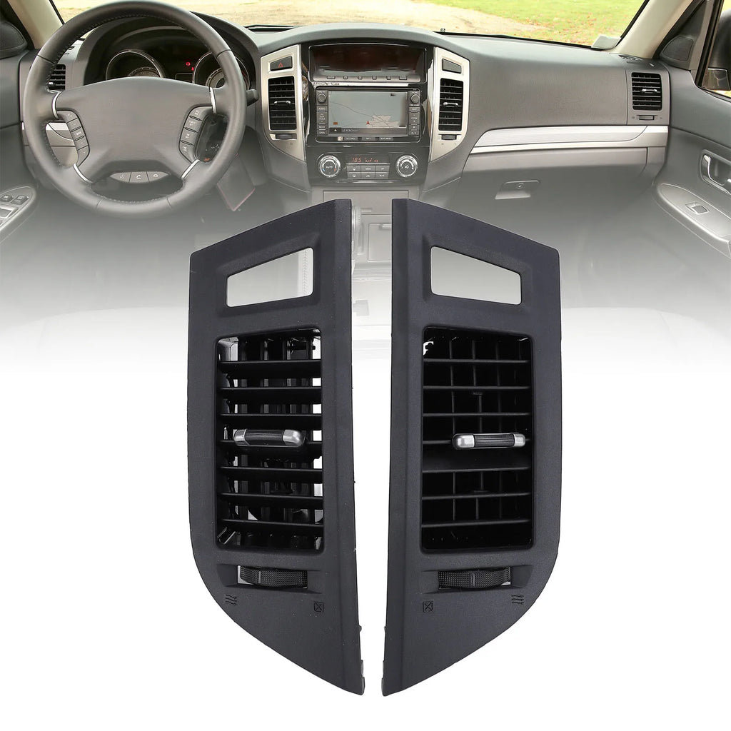 1 Pair of Car Dashboard AC Vent Outlet Trim Panel Improve Air Circulation For Mitsubishi Pajero 2006-2021 Fourth generation Qme