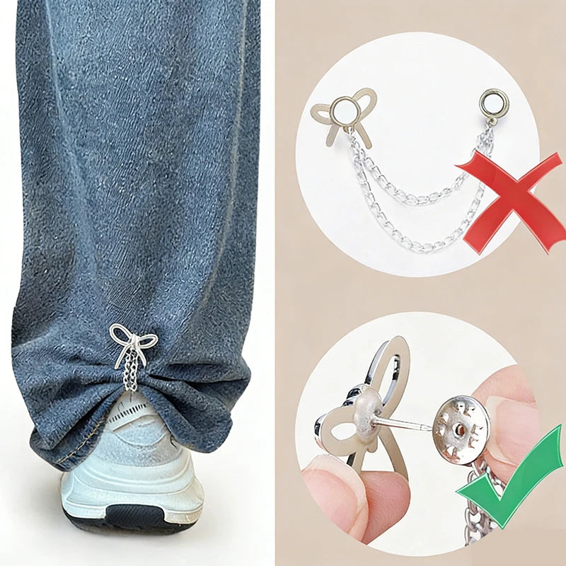 Women's Adjustable Clothes Clips Butterfly Decorations Instant Sleeve Qme