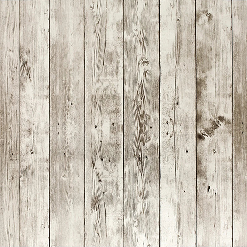 Ivory White Retro Imitation Wood Vertical Pattern Self-adhesive Qme R3 400cmx45cm