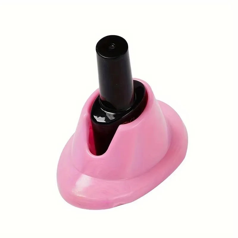 Nail Polish Bottle Holder, Nail Polish Stand, Soft Rubber Nail Polish Bottle Holder, Polishing Stand, Cannot Be Opened, No Tip Qme 2.5