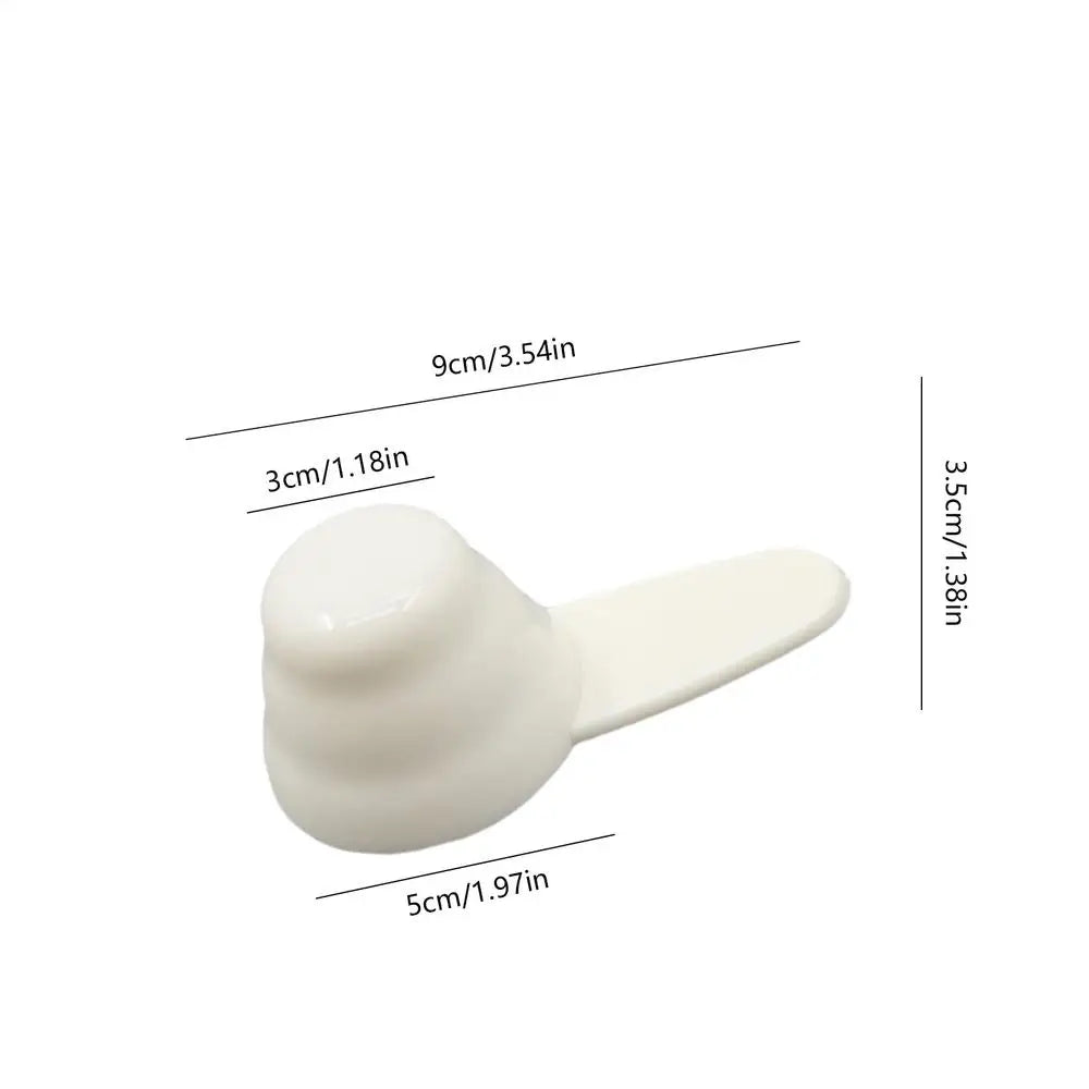 Coffee Scoop for Ground Coffee Portion Control Measuring Tablespoon Coffee Scoop Portion Scoops Ergonomic Coffee-Condiment Spoon Qme White
