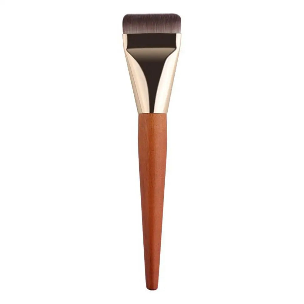 Flat Foundation Brush Liquid Makeup Ultra Thin Face Angled Blending Qme A