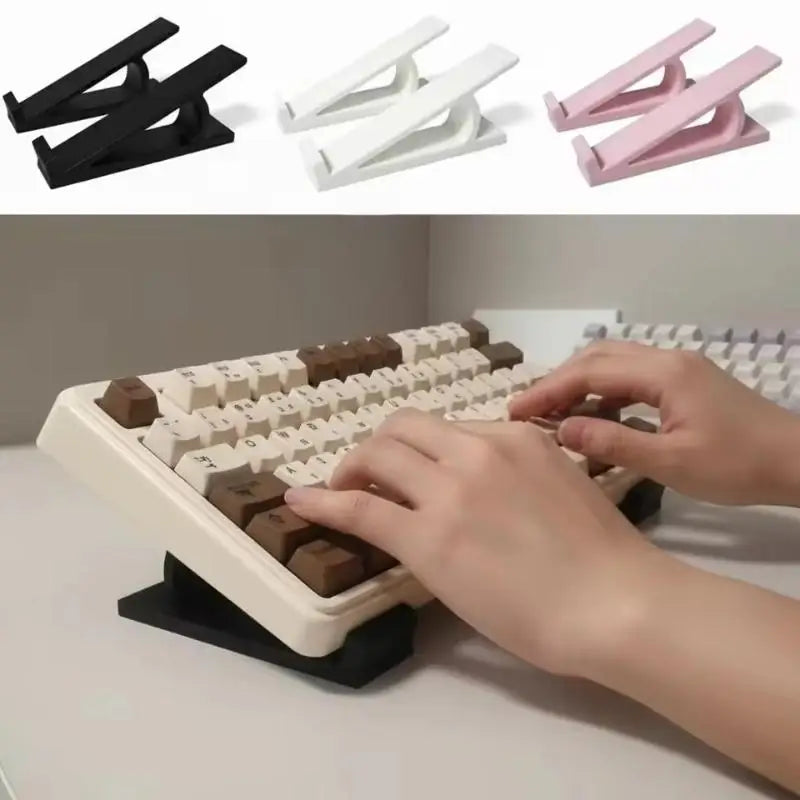 1 Pair Portable Keyboard Risers Adjustable Computer Desk Riser Qme