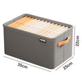 Home Use Drawer Style Wardrobe Long Rectangle Partitioned Ioan Storage Box Foldable Organizer Box For Clothes Pants Qme Grey Small