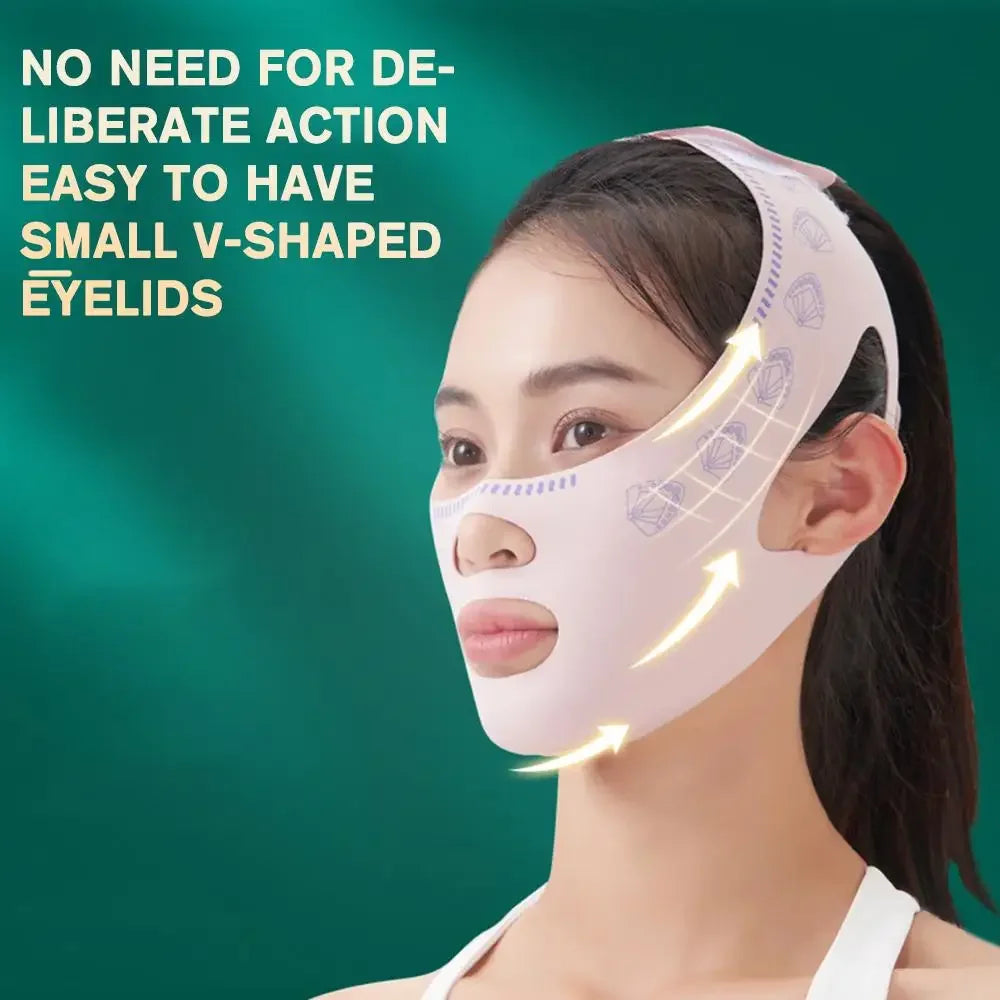 V Face Breathable Band Cheek Lift Up Face Thin Mask Reduce Double Chin V-Line Shaping Bandage Anti Wrinkle Face Bandage Qme
