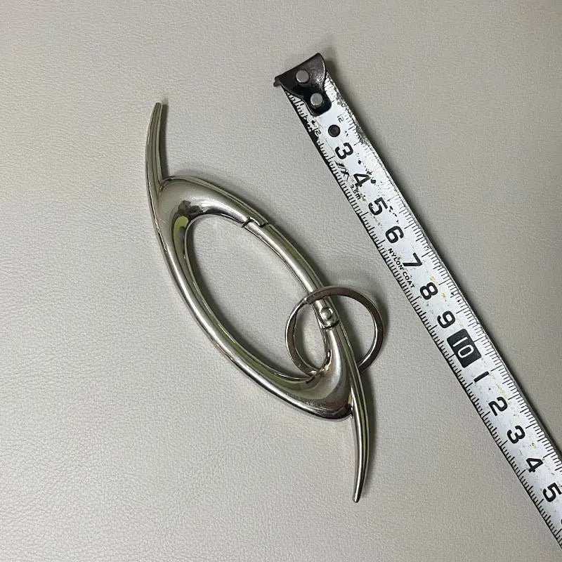 Zinc Alloy Bag Charm Trinkets Keychain Cross Carabiner Keychain Camping Hiking Outdoor Climber Waist Pendant Accessories Gift Qme A10