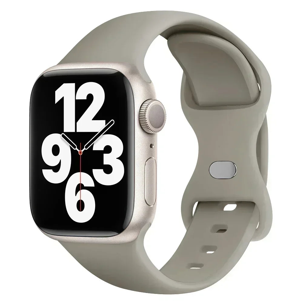 Silicone Band Apple Watch 10 9 8 7 6 5 4 3 SE Strap IWatch Ultra 2