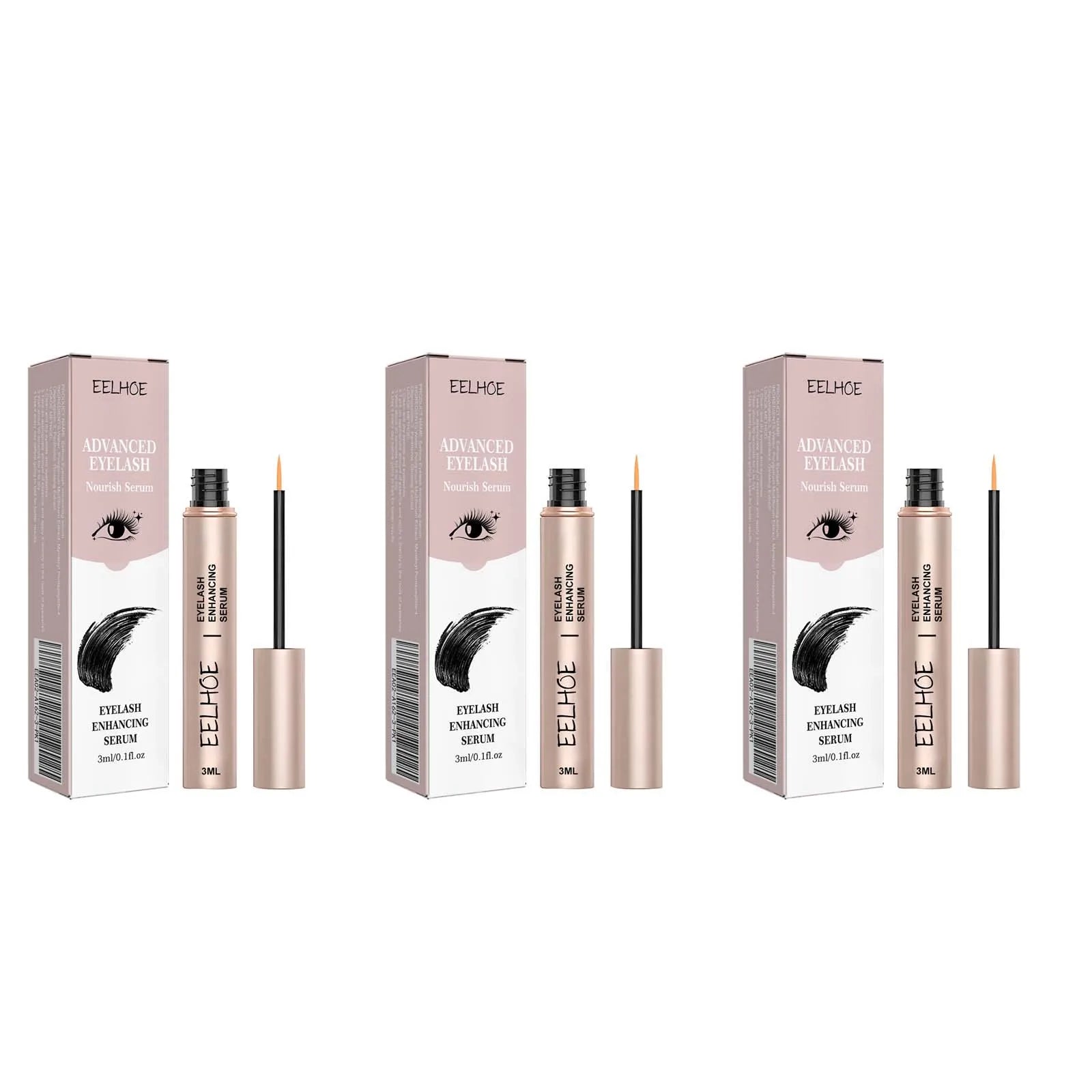 Eyelash Enhancer Serum Lifting Eyelashes Mascara Fuller Thicker Natural Lashes Longer Lengthening Nourishing Eyebrow Essence Qme 3pcs 3ml boxed