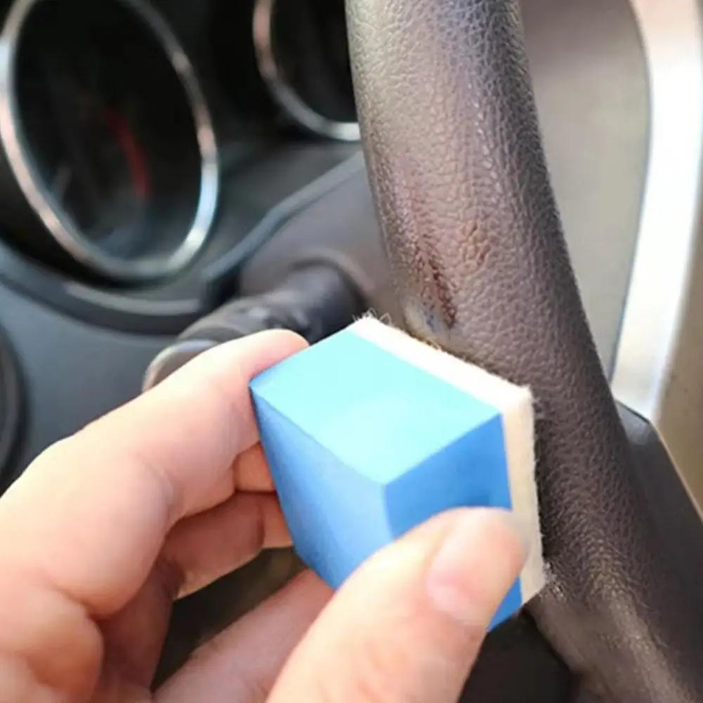 Car Glass Cleaning Sponge Wool Felt Brush Windshield Oil Film Qme