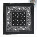 70 Unisex Women 100 Cotton Black Hip-hop Paisley Large Bandana Scarf Qme black-a China Mainland