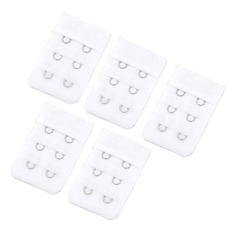 Bra Extender Strap Extension 2 Hooks 3 Rows Women Intimates Qme WHITE one size