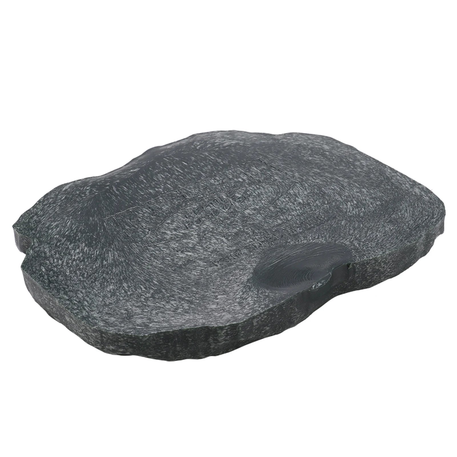 Tortoise Turtle Food Water Bowl ABS Resin Feeder Dish Rock Style Durable Reptile Feeding Bowl Terrarium Accessories Qme