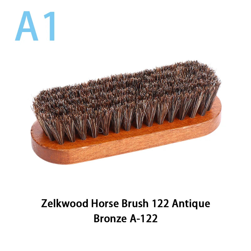Polishing And Cleaning Brush Horse Hair Wood Brush Leather Shoe Care And Cleaning Shoe Brush Qme style 1