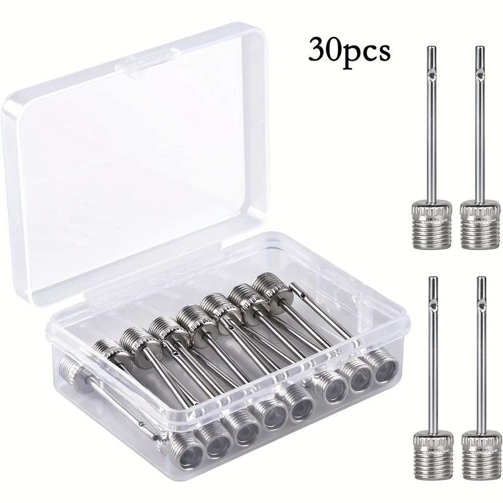 Air pump needle, high-quality inflation needle, suitable for inflating soccer balls, basketballs, volleyballs or rugby balls, Qme 30pcs