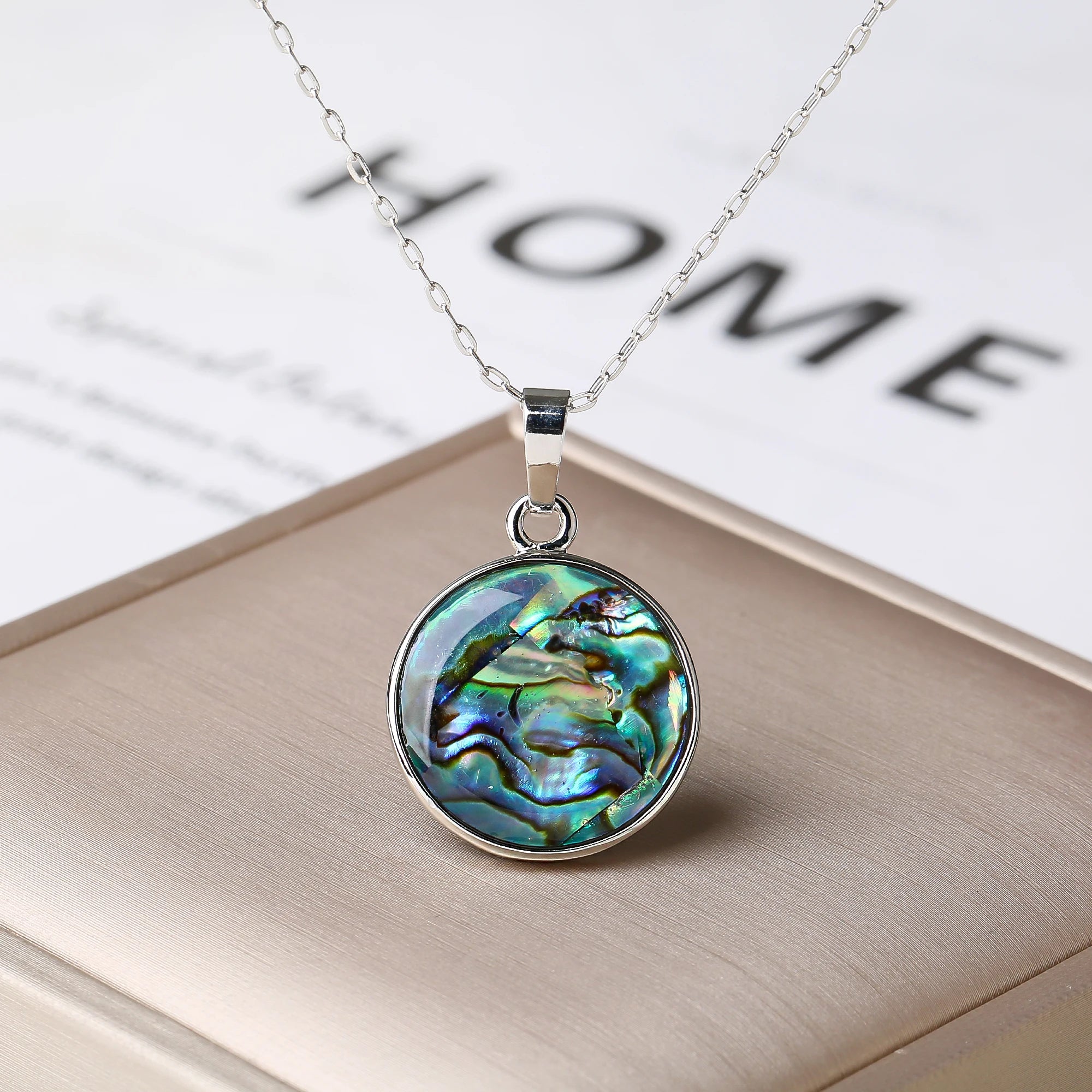 High Quality Abalone Shell Pendant Necklace Silver/Gold Waterdrop Heart Shell Choker Fashion Beach Party Jewelry Women Gift Qme 8