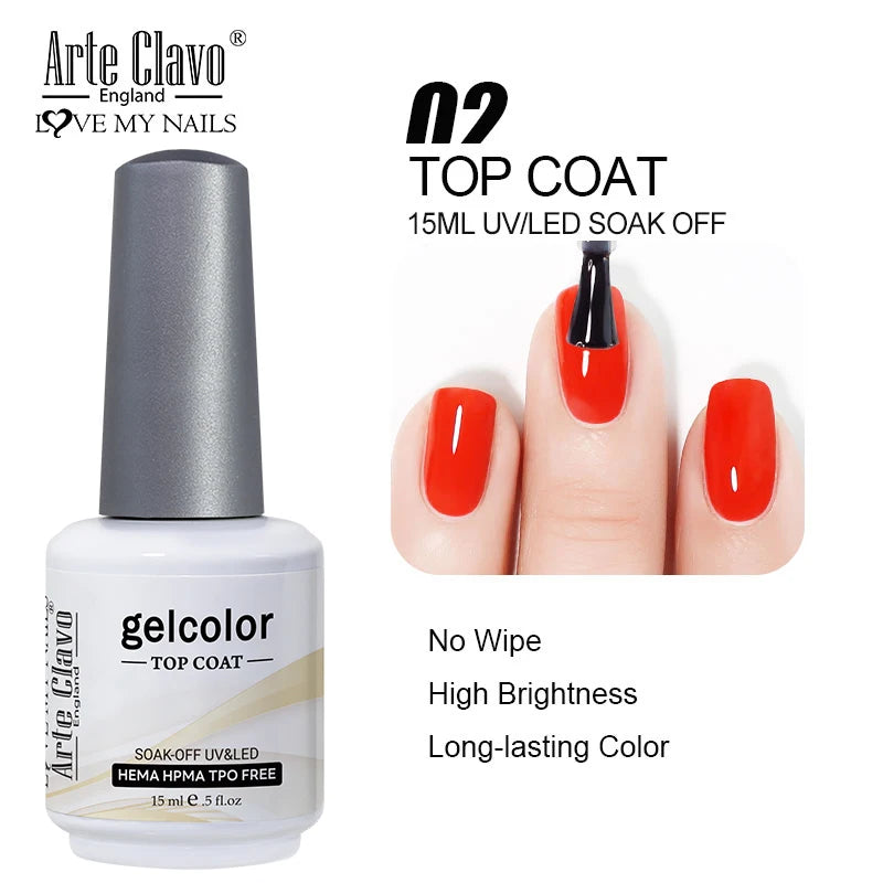 Arte Clavo Gel Nail Polish HEMA TPO Gorgeous Soak Off UV LED Semi