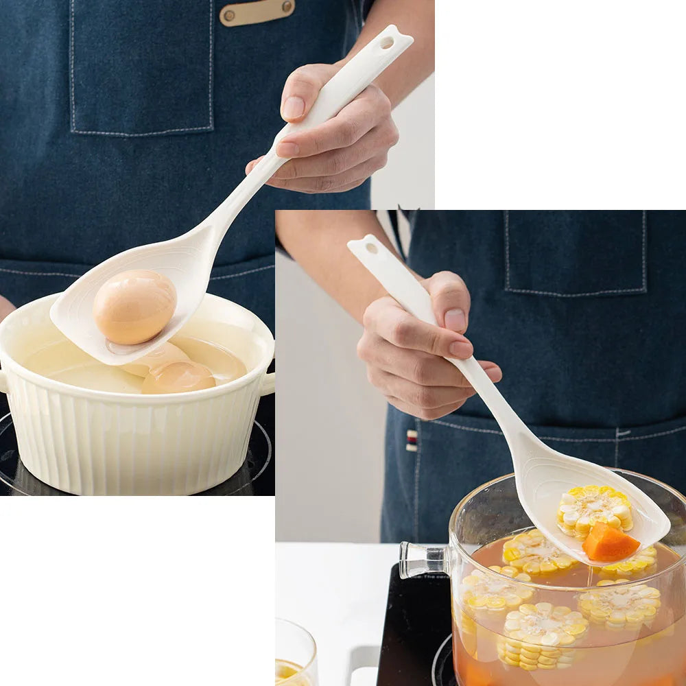 Large Silicone Cooking Spatula Spoon High Temperature Resistant Non-stick Pan Special Cooking Shovel Spoon Kitchen Utensil Qme