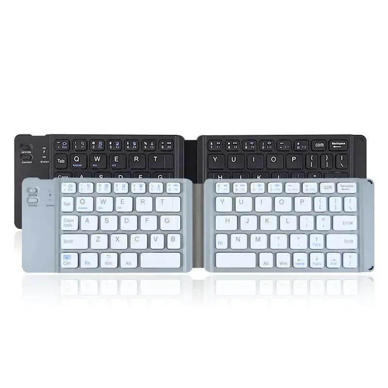 Wireless Folding Keyboard Bluetooth Keyboard With Touchpad For Windows Android IOS Phone Multi-Function Button Mini Keyboard Qme