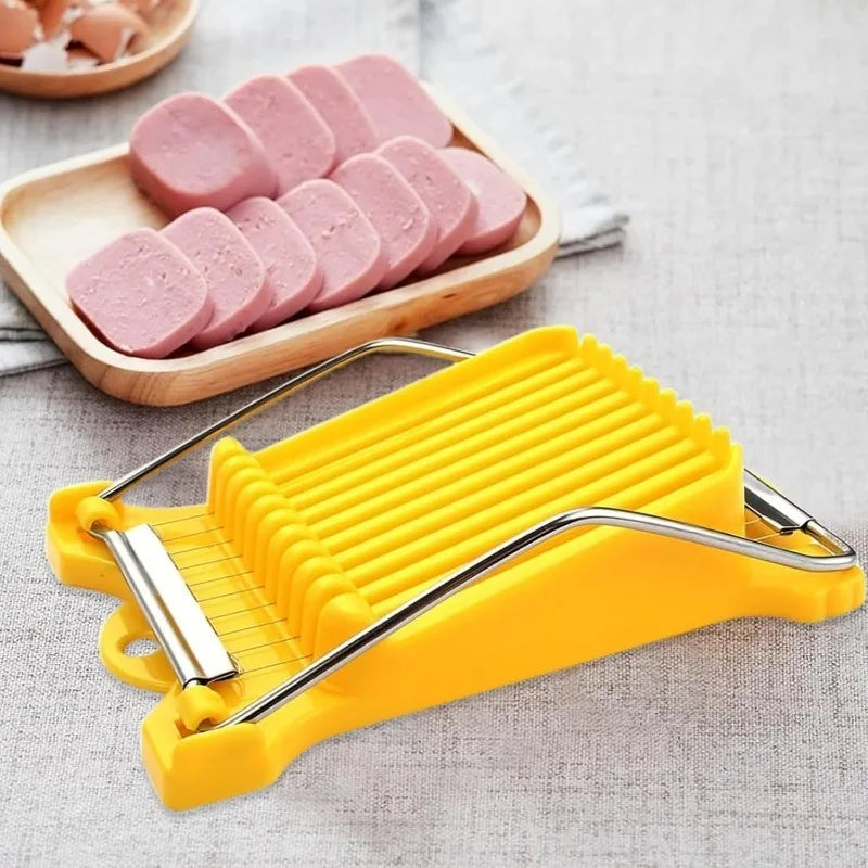 Ham Slicer Stainless Steel Luncheon Meat Cutting Machine Banana Cheese Strawberry Slicer Kitchen Gadgets Qme