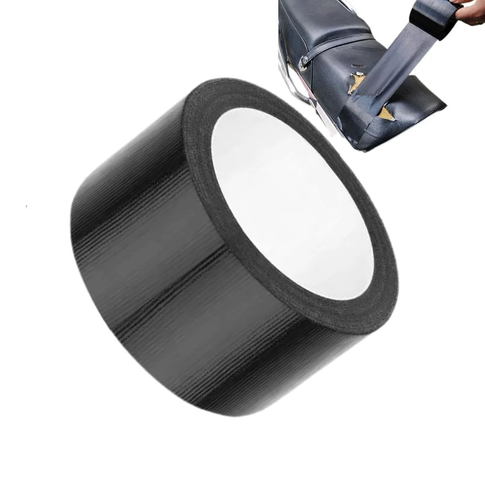 5m/10m Waterproof Black Fabric Repair Tape Self Adhesive Duct Tape For Sofa Car Seat Motorcycle Cushion Heavy Duty Patch Fix Qme