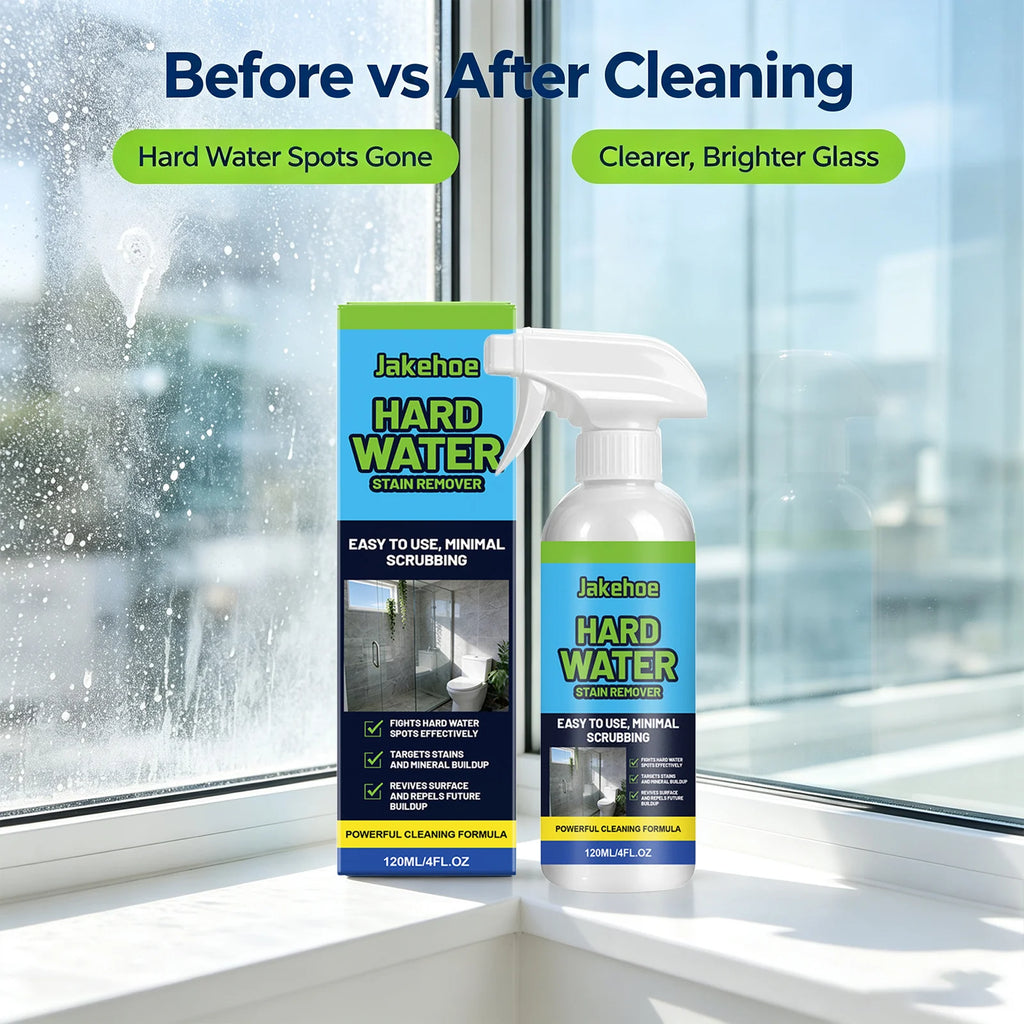 Scale Cleaning Spray Dissolve Limescale Water Spots & Mineral Buildup Remove Yellow Restore Glass Luster Household Glass Cleaner Qme