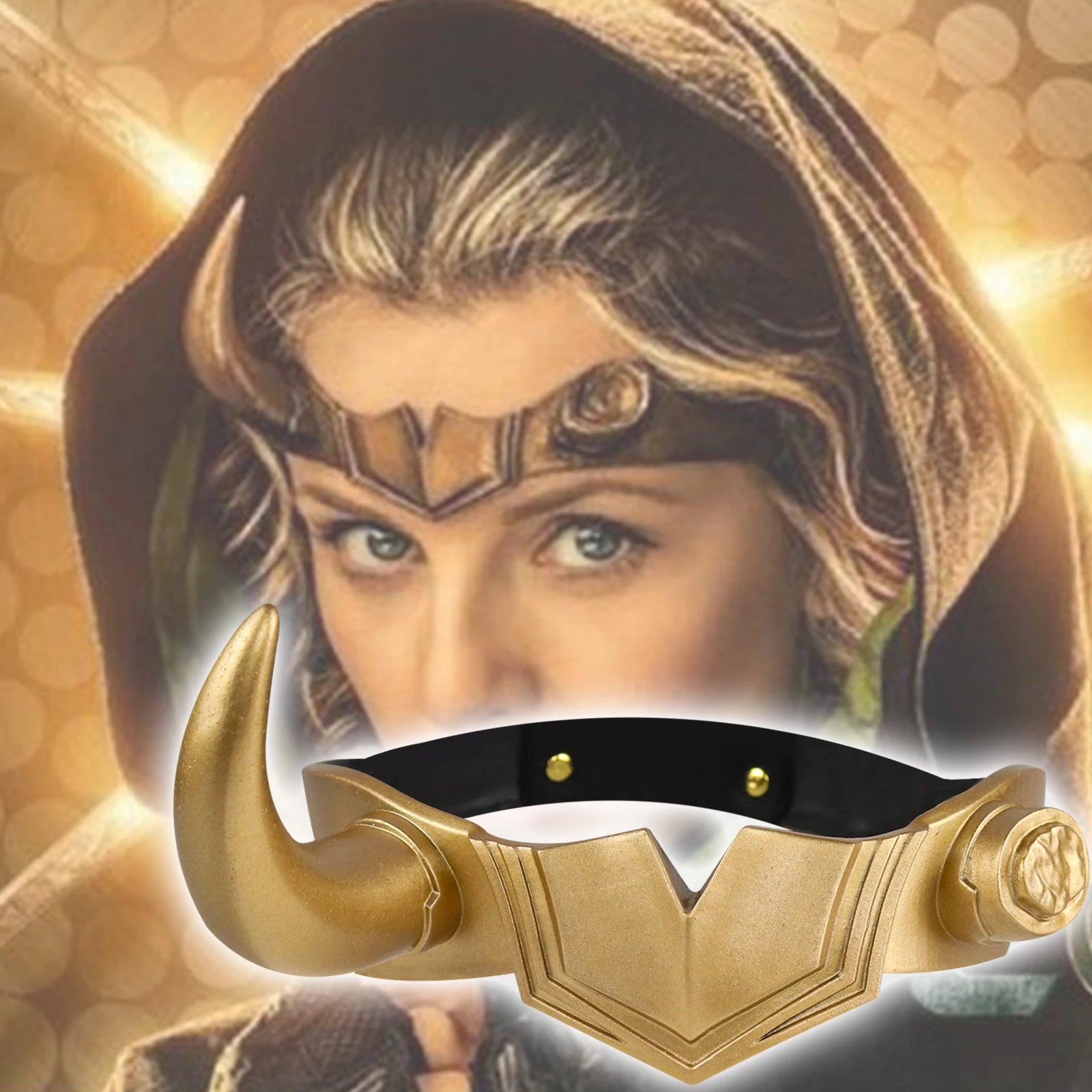 Loki Cosplay Mask PVC Horns Headgear Helmet Adult Women Men Masquerade Halloween Party Costume Props Qme
