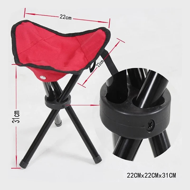 Beach Chairs Outdoor Multi Function Portable Folding Stool Triangle Qme