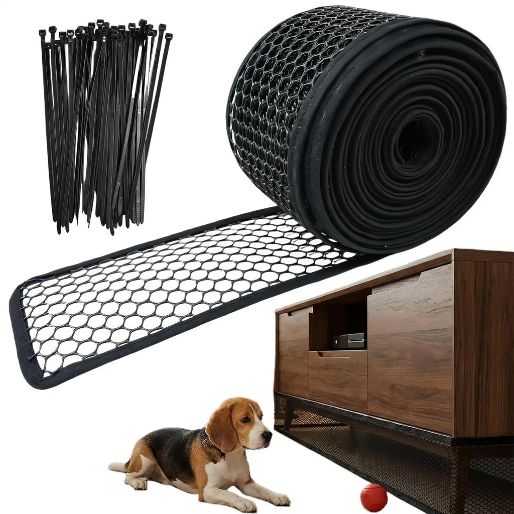 Under Sofa Blocker Cuttable Furniture Bottom Barrier Under Couch Kids & Pets Toy Blocker for Bed Fridge Cabinet Home Playroom Qme Black
