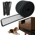 Under Sofa Blocker Cuttable Furniture Bottom Barrier Under Couch Kids & Pets Toy Blocker for Bed Fridge Cabinet Home Playroom Qme Black