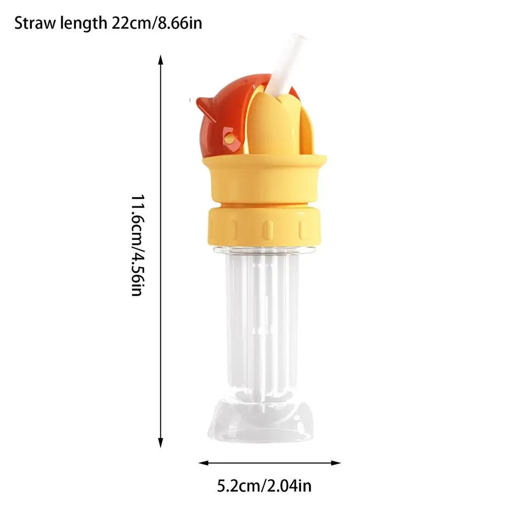 Water Bottle Cap Straw Universal Reusable Adapter Home Travel Car Qme Beige China Mainland