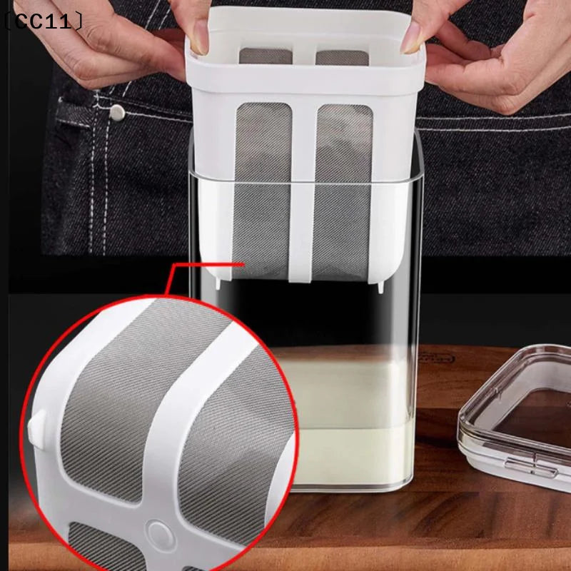 Yogurt Filter Strainer Fine Mesh Transparent Box Homemade Screen Qme