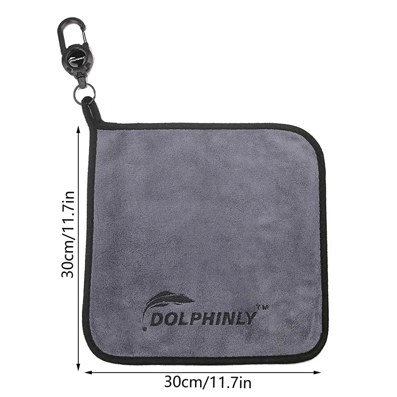 Portable Buckle Fishing Towel Thickened Anti Slip Hand Wiping Qme