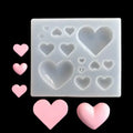 Heart-shaped Silicone Fondant Mold Chocolate Cake Suitable Valentines Qme A