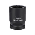 Strength 3 Socket 12 Point Impact Automotive Machinery Maintenance Qme 32mm China Mainland