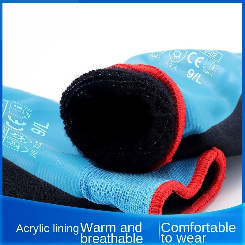 1pair Cut Resistant Gloves High Performance Level 5 Protection Golve Wearable Durable Kitchen Outdoor Winter Warm Protective Qme