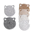 Drink Coasters 6 Pieces Cotton Desk Decor Coffee Cup Table Coasters Set For Kitchen Bedroom Dining Living Room Office Bar Qme China Mainland A 6pcs