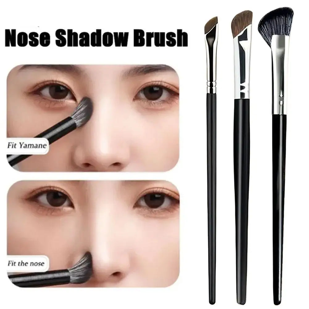 Nose Brush Contour Sculpting Half Fan-shape Shadow Angled Concealer Qme