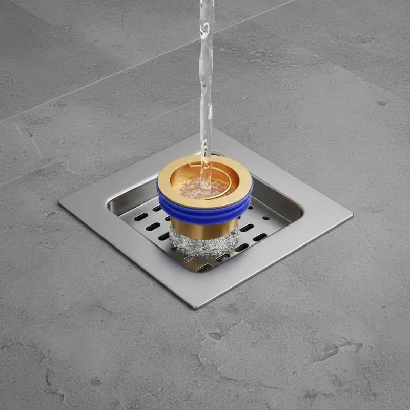 Brass Drain Plug One Way Valve Drop-in Shower Floor Backflow Qme