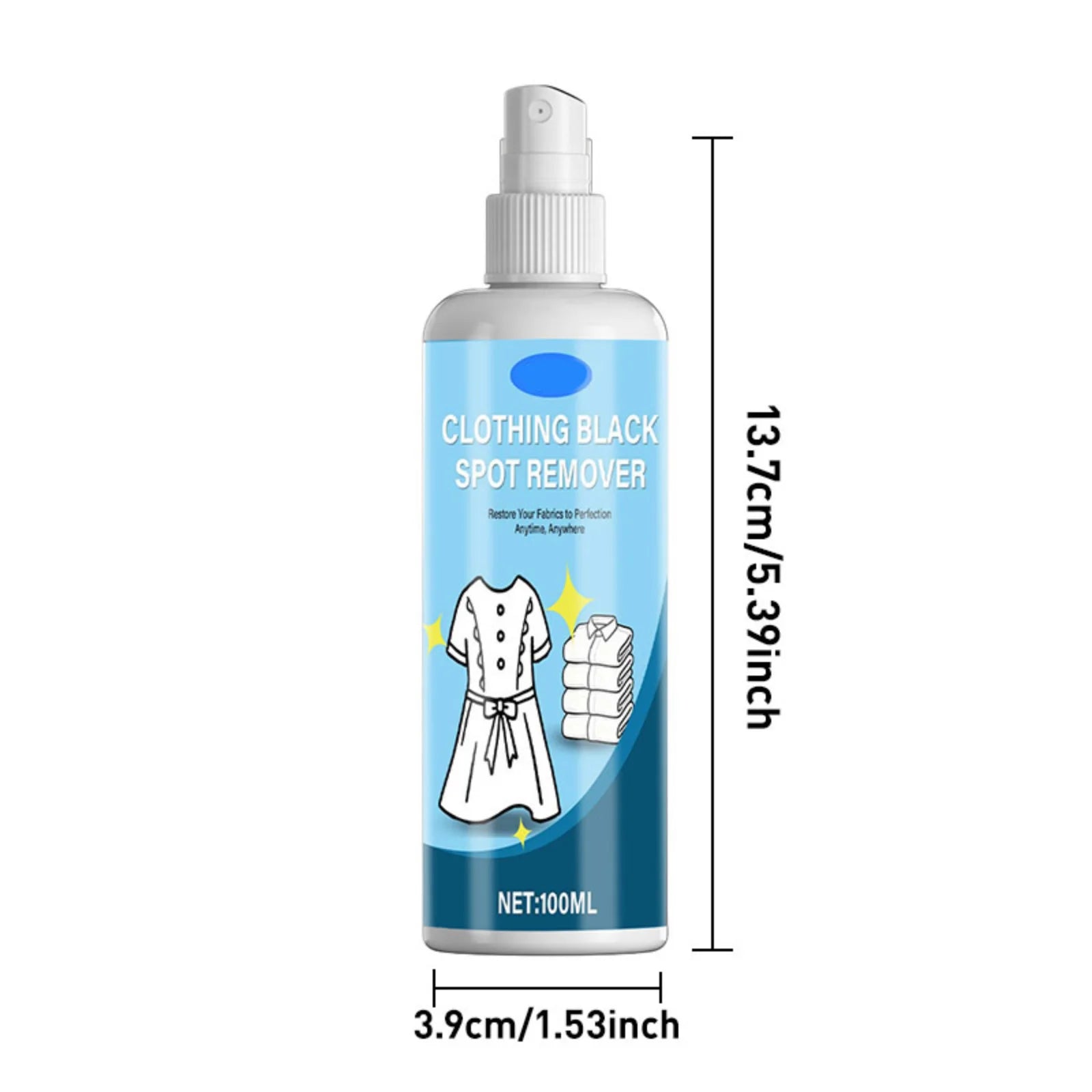 100ml Clothing Mold Remover Clothes Mold Sweat Stains Yellowing Mold Spots Mold Stains Clothes Quilts Cleaning Agent Qme