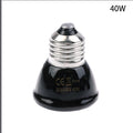 220-240V Far Infrared Heating Lamp Black Ceramic E27 Pet Warmer Bulb Qme 40W