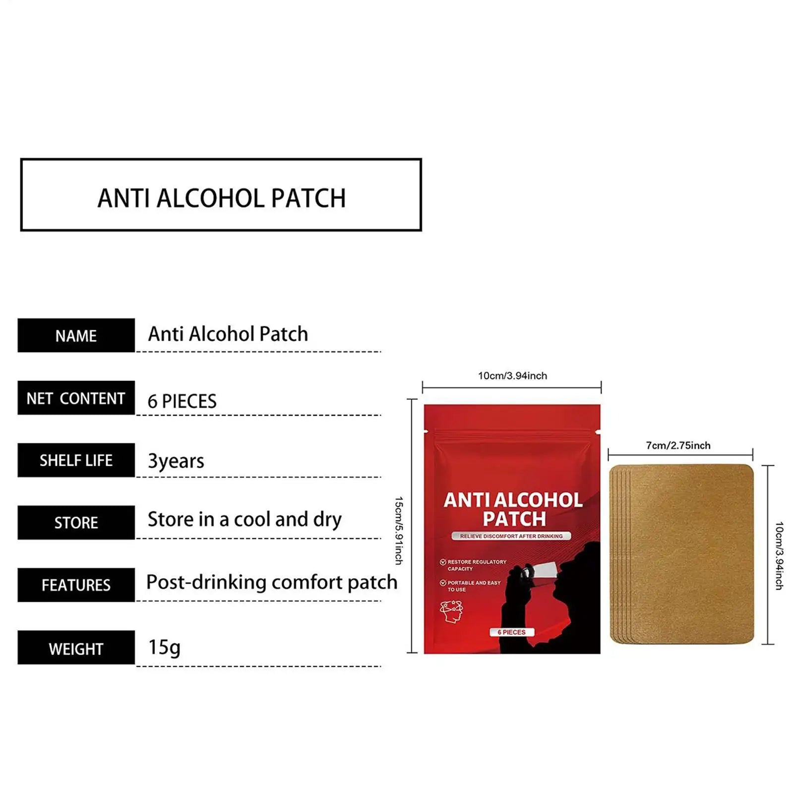 Recovery Patches Waterproof Secure Fit Party Relief Men Women Youth Qme