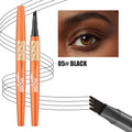 5 Colors Four Tip Liquid Eyebrow Pen Waterproof Sweatproof Long Lasting 3D Wild Brow Microblading Eyebrow Makeup for Beginners Qme 9716-5